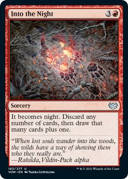 Into the Night card from Innistrad: Crimson Vow
