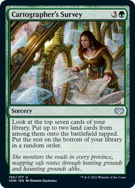 Cartographer's Survey card from Innistrad: Crimson Vow