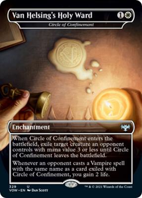 Van Helsing's Holy Ward - Circle of Confinement card from Innistrad: Crimson Vow