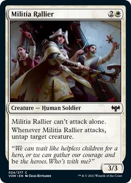 Militia Rallier card from Innistrad: Crimson Vow