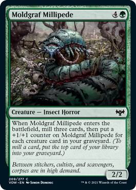 Moldgraf Millipede card from Innistrad: Crimson Vow