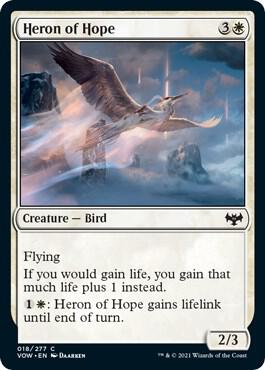 Heron of Hope card from Innistrad: Crimson Vow