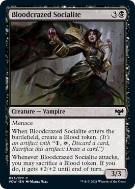 Bloodcrazed Socialite card from Innistrad: Crimson Vow