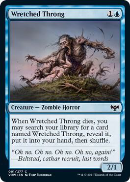 Wretched Throng card from Innistrad: Crimson Vow