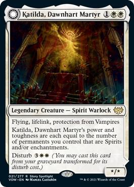 Katilda, Dawnhart Martyr card from Innistrad: Crimson Vow