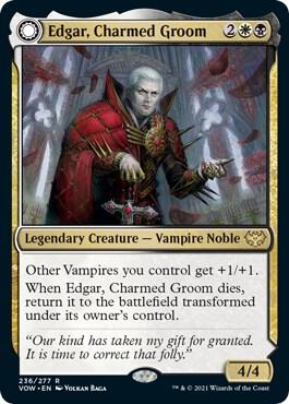Edgar, Charmed Groom card from Innistrad: Crimson Vow