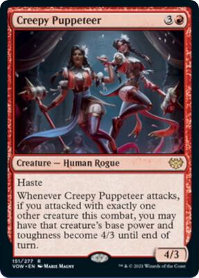 Creepy Puppeteer card from Innistrad: Crimson Vow