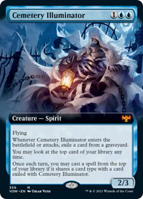 Cemetery Illuminator (Extended Art) card from Innistrad: Crimson Vow