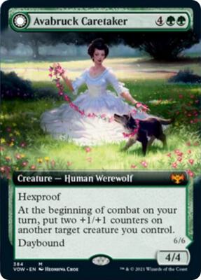 Avabruck Caretaker (Extended Art) card from Innistrad: Crimson Vow