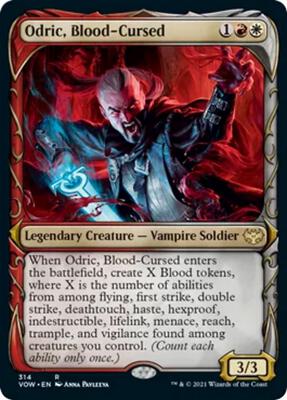 Odric, Blood-Cursed (Showcase) card from Innistrad: Crimson Vow