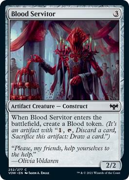 Blood Servitor card from Innistrad: Crimson Vow