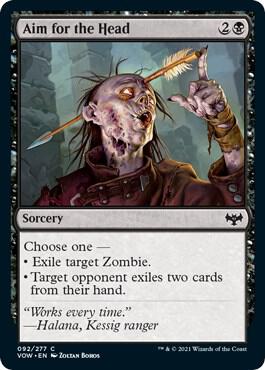 Aim for the Head card from Innistrad: Crimson Vow