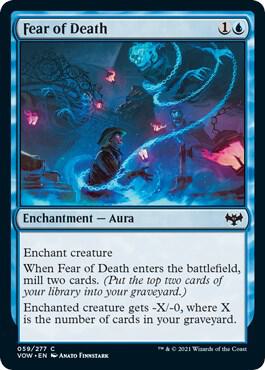 Fear of Death card from Innistrad: Crimson Vow