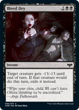 Bleed Dry card from Innistrad: Crimson Vow