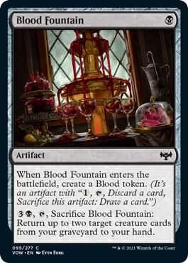 Blood Fountain card from Innistrad: Crimson Vow