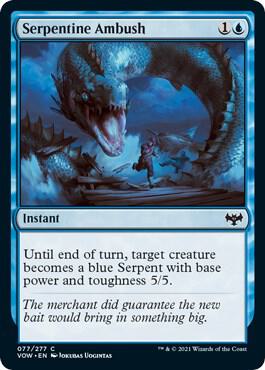 Serpentine Ambush card from Innistrad: Crimson Vow