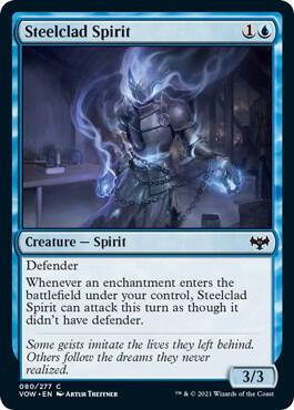 Steelclad Spirit card from Innistrad: Crimson Vow