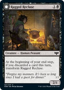 Ragged Recluse card from Innistrad: Crimson Vow