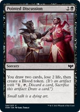 Pointed Discussion card from Innistrad: Crimson Vow