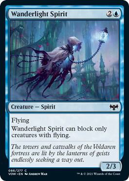 Wanderlight Spirit card from Innistrad: Crimson Vow