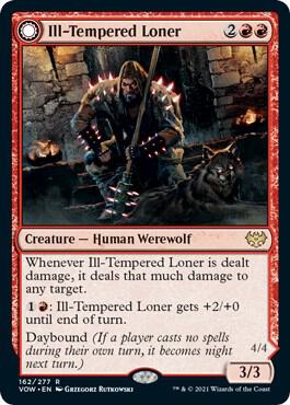 Ill-Tempered Loner card from Innistrad: Crimson Vow