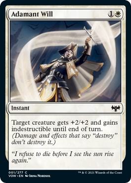 Adamant Will card from Innistrad: Crimson Vow