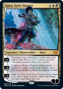 Kaya, Geist Hunter card from Innistrad: Crimson Vow