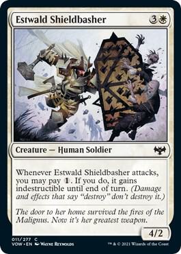 Estwald Shieldbasher card from Innistrad: Crimson Vow