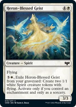 Heron-Blessed Geist card from Innistrad: Crimson Vow