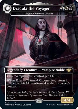 Dracula the Voyager - Edgar, Charmed Groom card from Innistrad: Crimson Vow