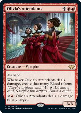Olivia's Attendants card from Innistrad: Crimson Vow