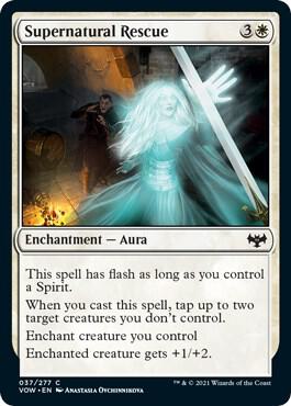 Supernatural Rescue card from Innistrad: Crimson Vow