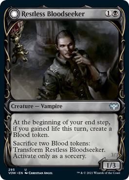 Restless Bloodseeker (Showcase) card from Innistrad: Crimson Vow