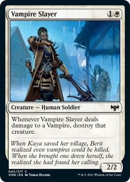 Vampire Slayer card from Innistrad: Crimson Vow