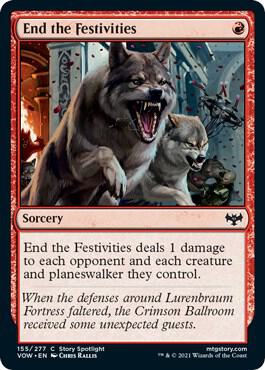 End the Festivities card from Innistrad: Crimson Vow