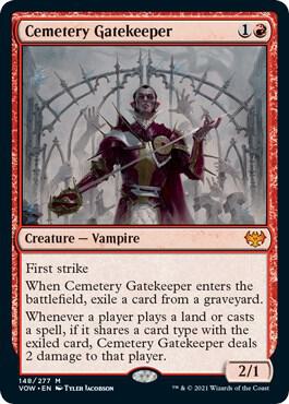 Cemetery Gatekeeper card from Innistrad: Crimson Vow