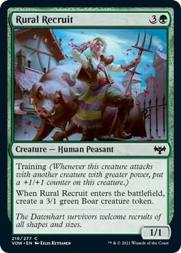 Rural Recruit card from Innistrad: Crimson Vow