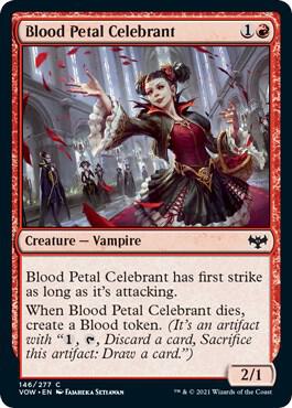 Blood Petal Celebrant card from Innistrad: Crimson Vow