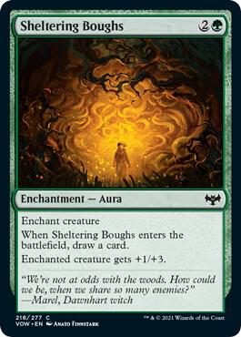 Sheltering Boughs card from Innistrad: Crimson Vow