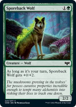 Sporeback Wolf card from Innistrad: Crimson Vow