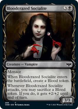 Bloodcrazed Socialite (Showcase) card from Innistrad: Crimson Vow