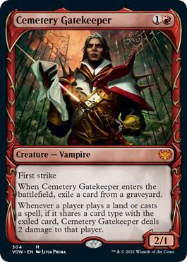 Cemetery Gatekeeper (Showcase) card from Innistrad: Crimson Vow