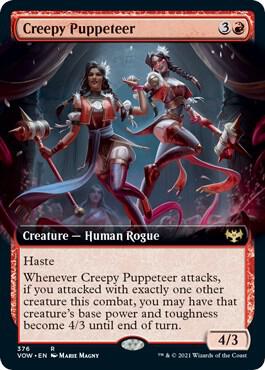 Creepy Puppeteer (Extended Art) card from Innistrad: Crimson Vow