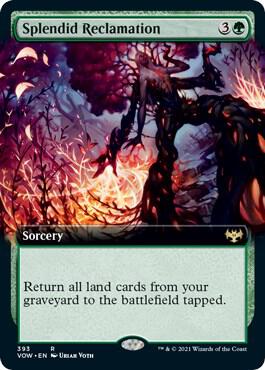 Splendid Reclamation (Extended Art) card from Innistrad: Crimson Vow