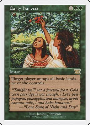 Early Harvest card from Classic Sixth Edition