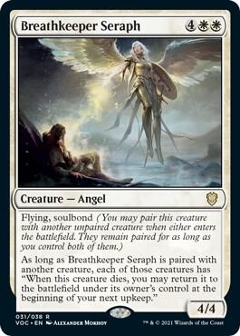 Breathkeeper Seraph card from Commander: Innistrad: Crimson Vow