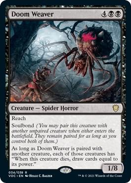 Doom Weaver card from Commander: Innistrad: Crimson Vow