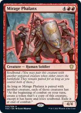 Mirage Phalanx card from Commander: Innistrad: Crimson Vow