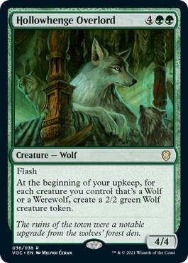 Hollowhenge Overlord card from Commander: Innistrad: Crimson Vow