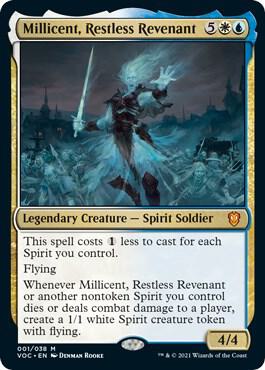 Millicent, Restless Revenant card from Commander: Innistrad: Crimson Vow